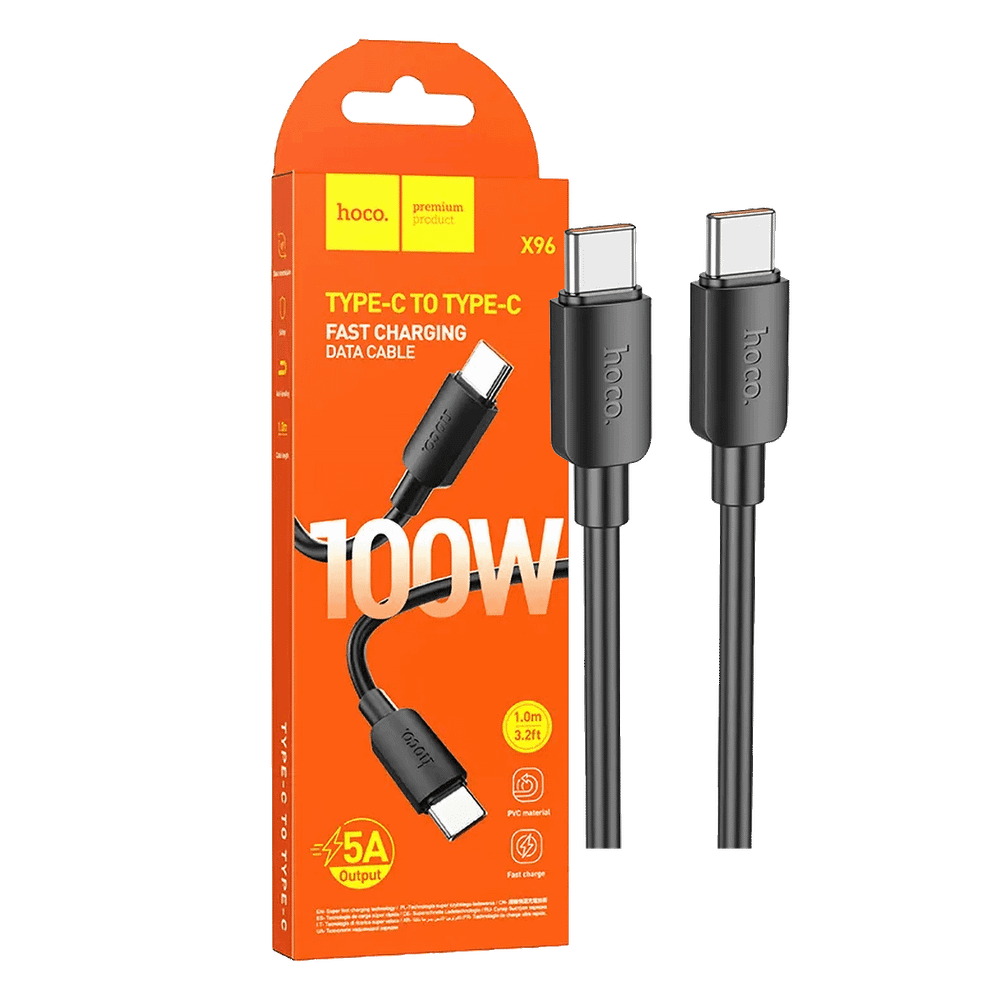 hoco. USB kabl za smartphone, type C, 100W, crna - X96 Hyper, 100W, Black slika 1