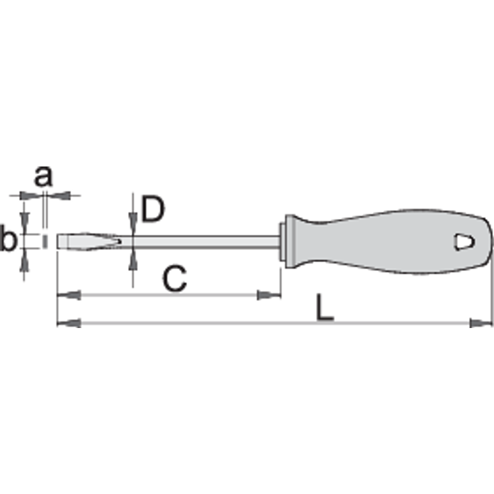 Unior Odvijač ravni CR 1.2 x 6.5, 150 mm, 605CR slika 2