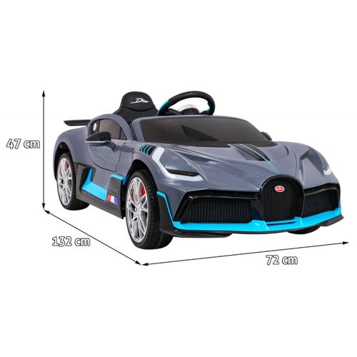 Licencirani auto na akumulator Bugatti Divo - sivi slika 2