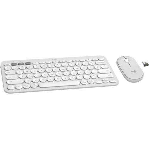 LOGITECH Pebble2 Wireless Combo US tastatura + miš bela slika 5