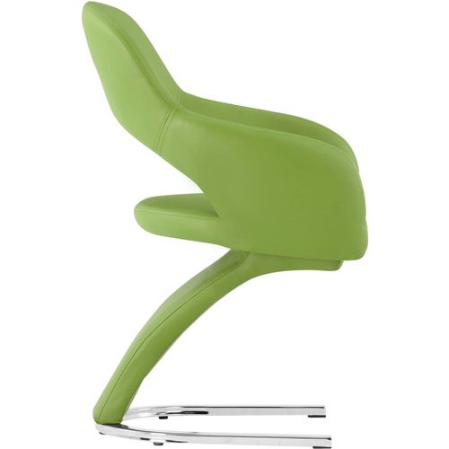 Blagovaonske stolice od umjetne kože 4 kom zelene slika 11