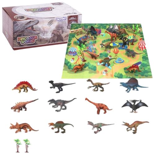 Woopie set figurice dinosaura XL 13 el. + podloga  slika 1