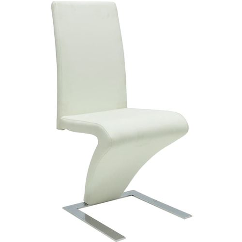 Blagovaonske stolice od umjetne kože 6 kom bijele slika 11