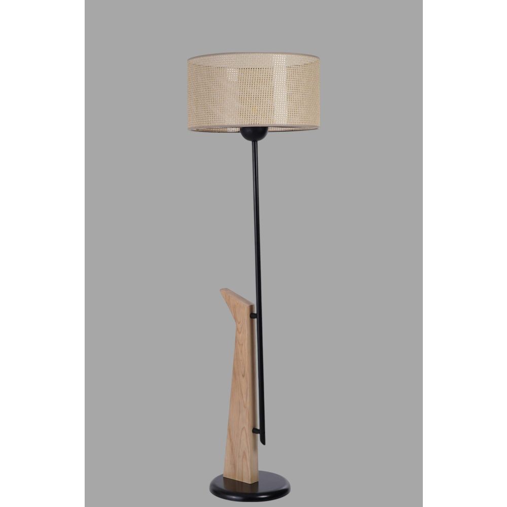 Opviq Podna lampa 661, bež, crna, hrast slika 3