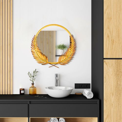 Wallity Dekorativno ogledalo Palm Mirror L - Gold slika 2