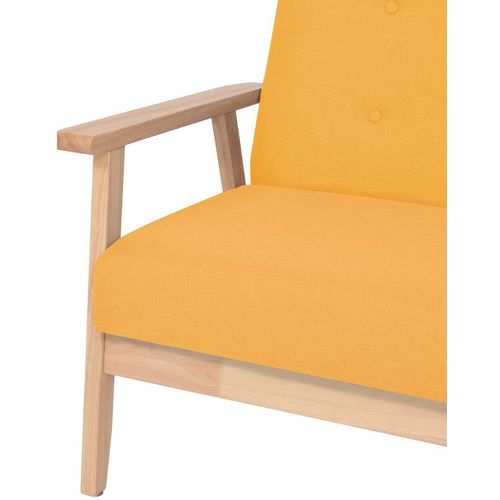 Fotelja od tkanine žuta slika 23