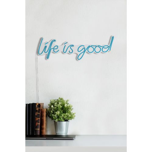 Wallity Ukrasna plastična LED rasvjeta, Life Is Good - Blue slika 4