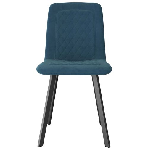Blagovaonske stolice 2 kom plave baršunaste slika 22