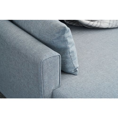 Bella Soft Mini Köşe Left - Plavi Kutni Sofa-Krevet slika 4