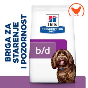 Hill's Prescription Diet b/d Ageing and Alertness Care Hrana za Pse s Piletinom, 3 kg