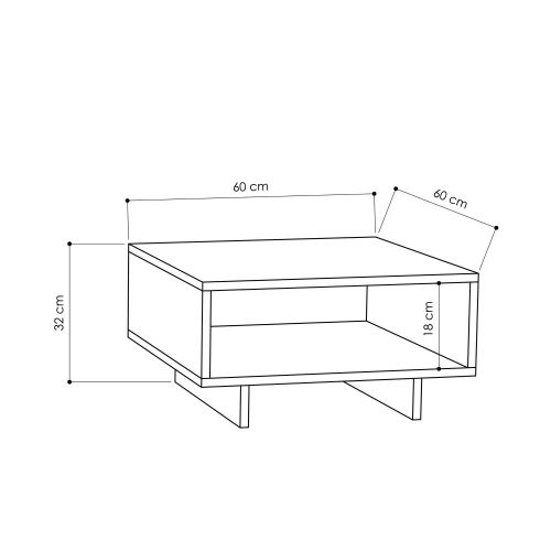 Hola - Oak, Anthracite OakAnthracite Coffee Table slika 3