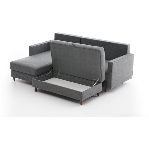 Eva Left - Grey Ugao Sofa u Boji Sive slika 9