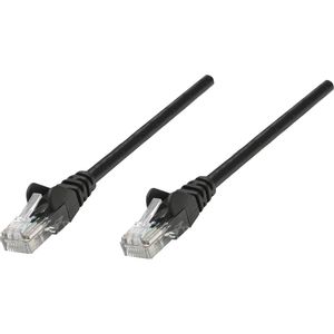 Intellinet 345040 RJ45 mrežni kabel, Patch kabel cat 5e U/UTP 20.00 m crna  1 St.