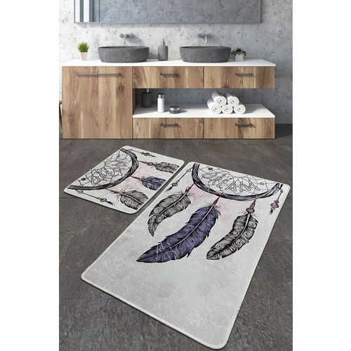 Parast Djt Multicolor Bathmat Set (2 Pieces) slika 1