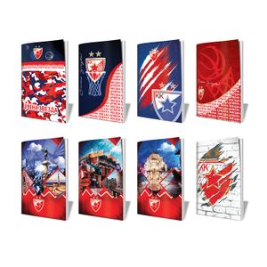 PanGraf 754 Sveska A4 Lux Crvena Zvezda - 70g, 48 listova, Karo, 1 kom