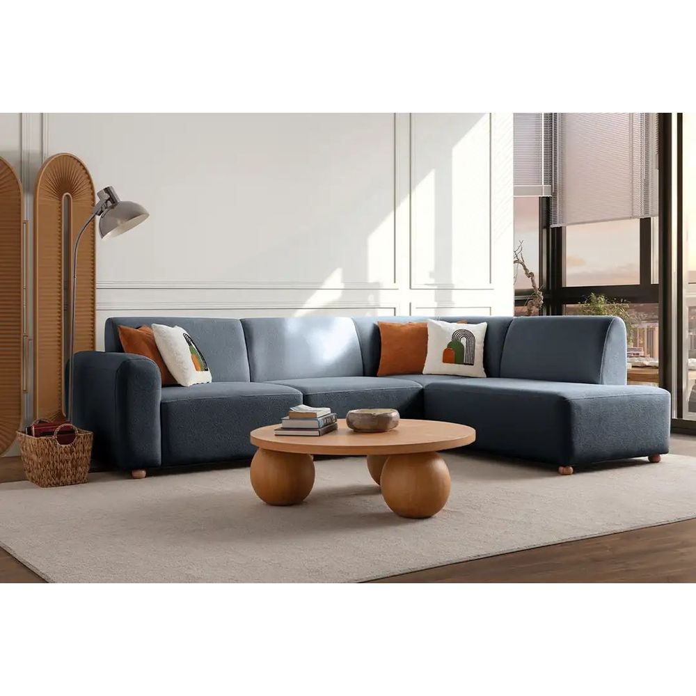 Ugaona Sofa S-Loft Right - Plava slika 1
