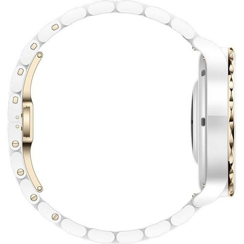 Huawei GT 3 Pro 43mm Elite (Frigga-B19T), shallow gold ceramic case (white ceramic strap) slika 5