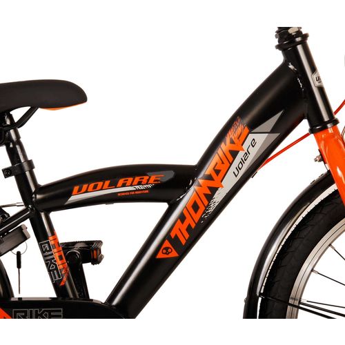 Volare Thombike 20" dječji bicikl s dvije ručne kočnice crno-narančasti slika 7