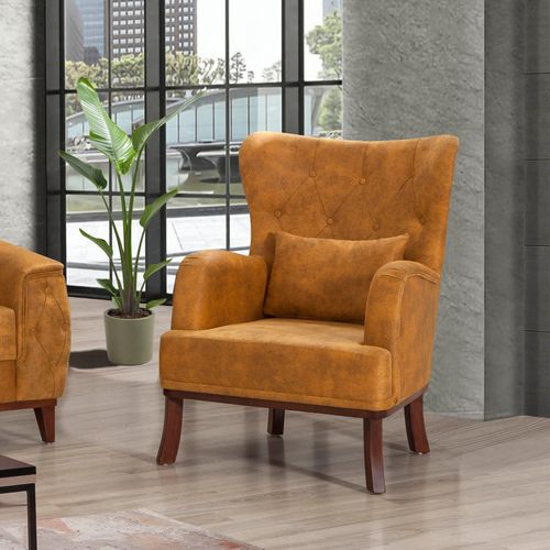 Marta - Yellow Yellow Wing Chair slika 1