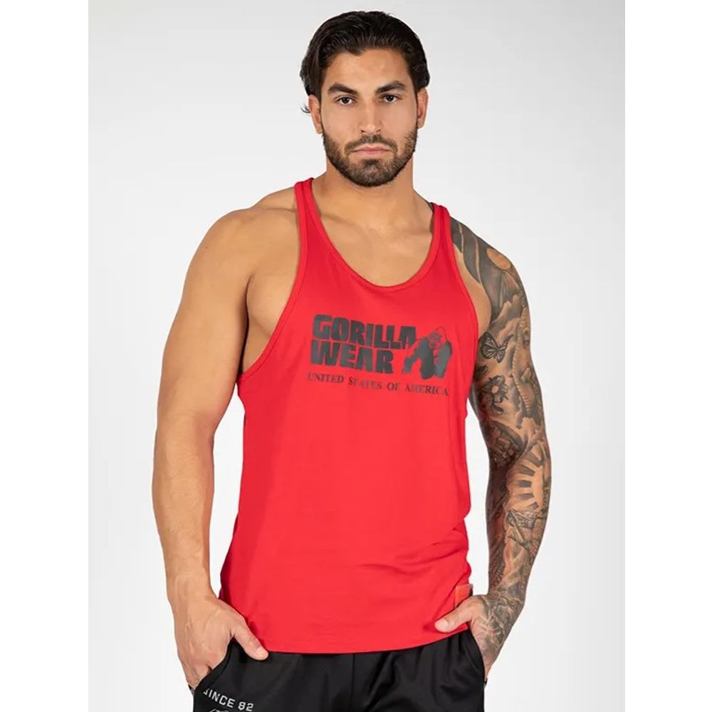 Gorilla Wear CLASSIC Majica bez rukava, Crvena slika 1
