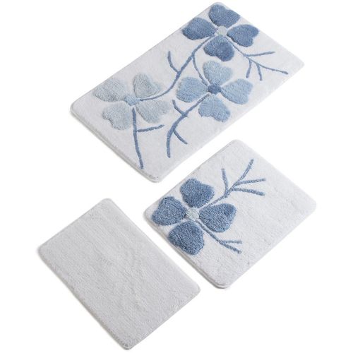 Kırçiçeği - Blue Multicolor Bathmat Set (3 Pieces) slika 3