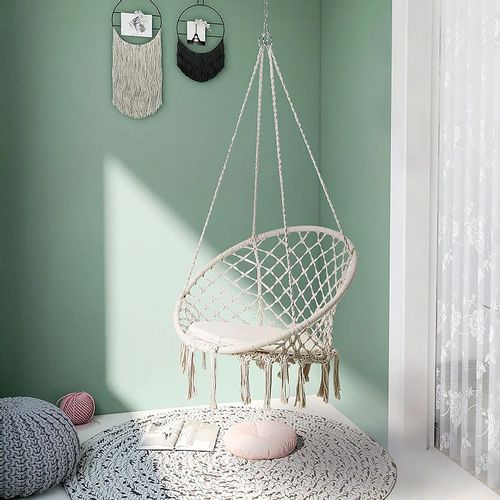 Viseća stolica boho nest swing ecru GL078 slika 8