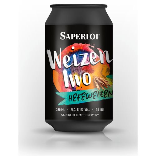 Saperlot Weizen Iwo Hefeweizen limenka 0,33l slika 1