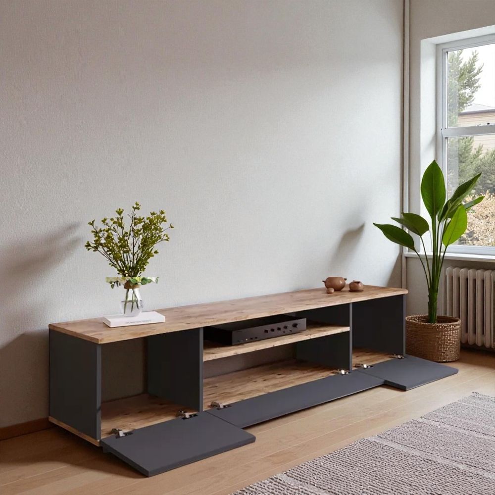 TV Kabinet Linea Antracit slika 3