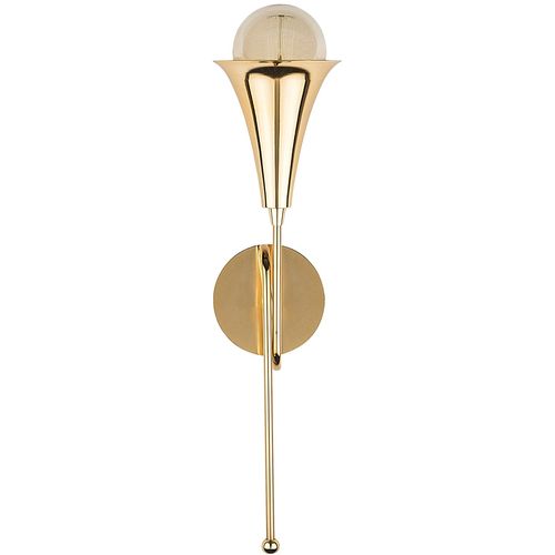 Opviq Zidna lampa SARMAL zlatna, metal, 13 x 15 cm, visina 52 cm, promjer sjenila 13 cm, visina 15 cm, E27 40 W, Sarmal - 3051 slika 4