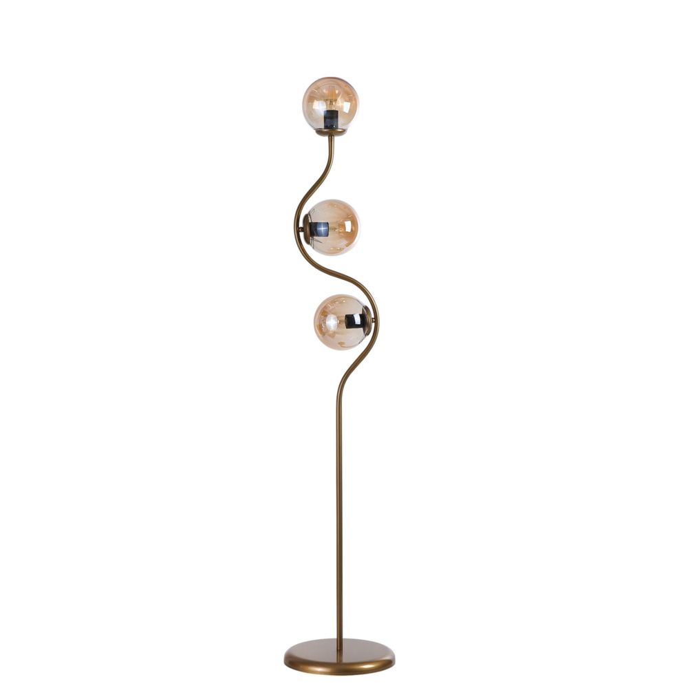 Opviq Podna lampa 961, med, zlatna slika 2