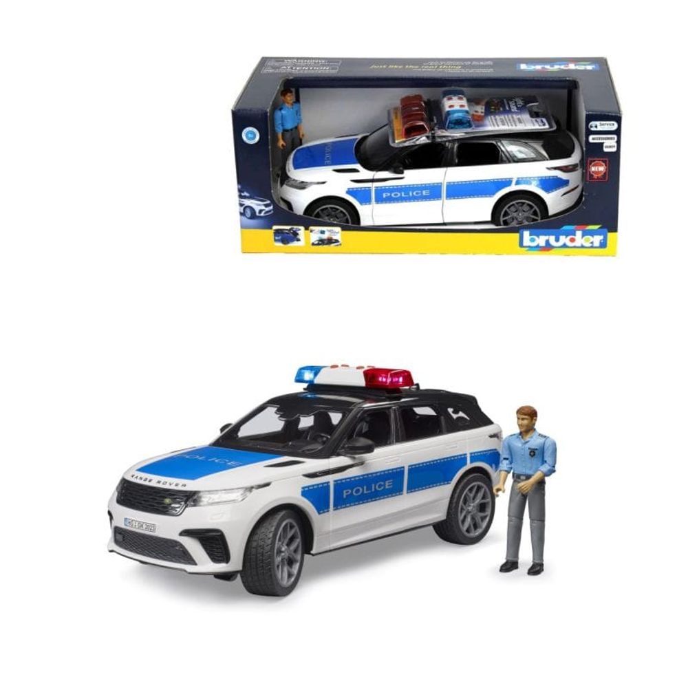Bruder 2890 Policijsko auto Range Rover Velar sa vozačem slika 1
