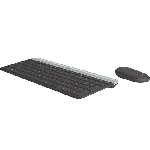 LOGITECH MK470 Wireless Desktop US Graphite tastatura + miš slika 2