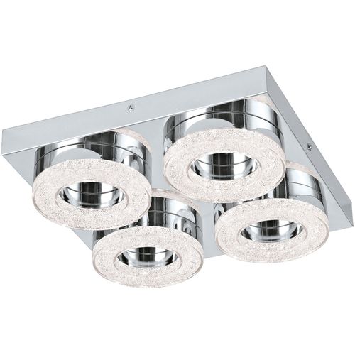 Eglo Fradelo zidna/stropna/4, led, 4x4w, krom/kristal  slika 1