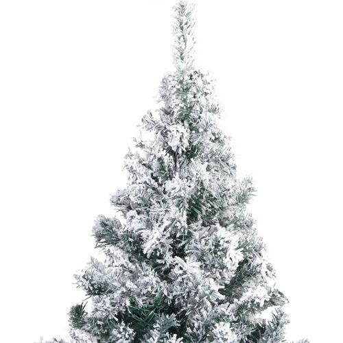 Umjetno božićno drvce sa snijegom zeleno 180 cm PVC slika 14
