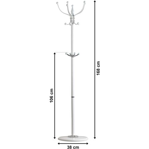 ModernHome vješalica za kapute GH-8010 bijela slika 5