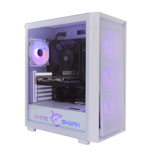 WS GCC 2401 WARHEAD - 3 White, 4 Fans PC CASE slika 1