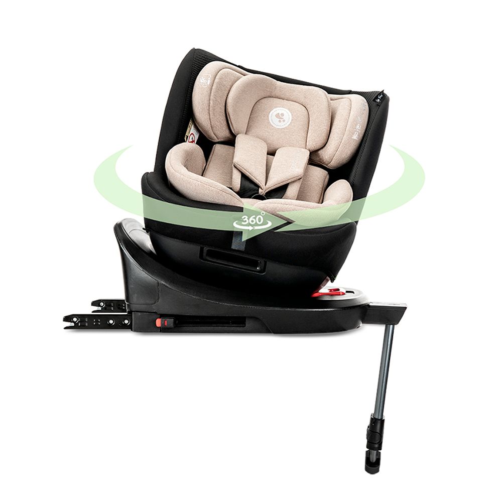Lorelli Autosjedalica Concord Pro 360° i-Size 40-150 cm Isofix + Jastuk za putovanje, Black slika 10