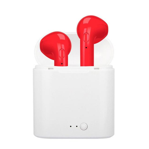 Bluetooth slusalice Airpods i7s TWS crvene HQ slika 1