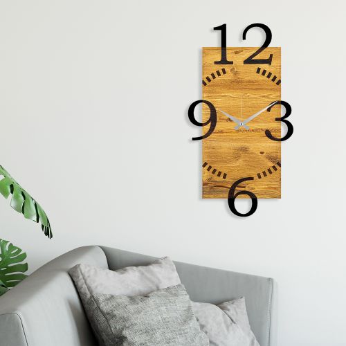 Wallity Ukrasni drveni zidni sat, Wooden Clock 2 slika 2