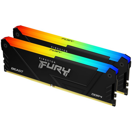 Kingston Fury Beast DDR4 32GB 3200MHz DIMM CL16 2x16GB RGB slika 1