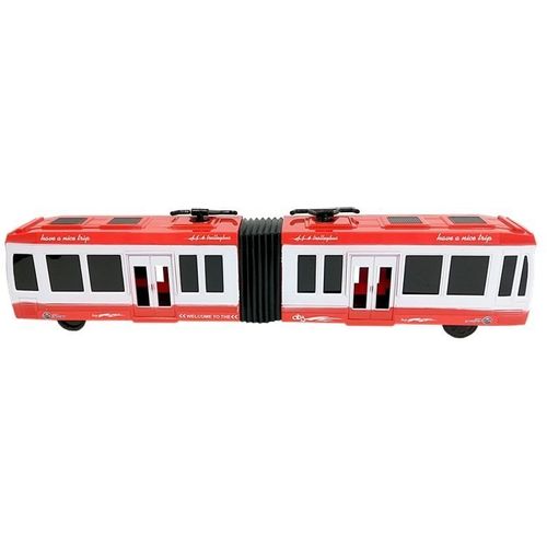 Dječji gradski autobus na frikcijski pogon crveni slika 4
