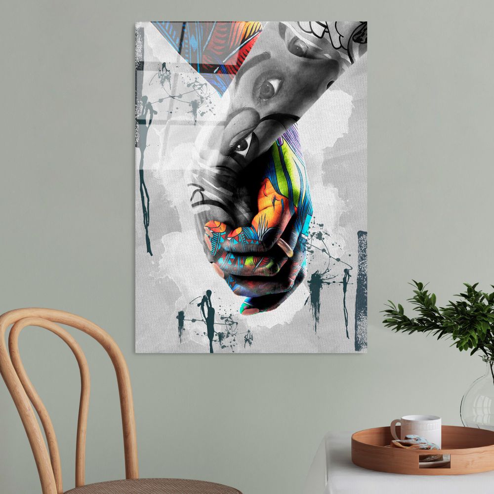 UV-799 Dekorativna Slika na Kaljenom Staklu, 70 x 100 cm, Višebojna slika 2