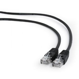 Gembird PP12-2M/BK Patch Cable, U/UTP Cat.5e, Black, 2m