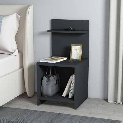 Vıdora - Anthracite Anthracite Nightstand slika 1