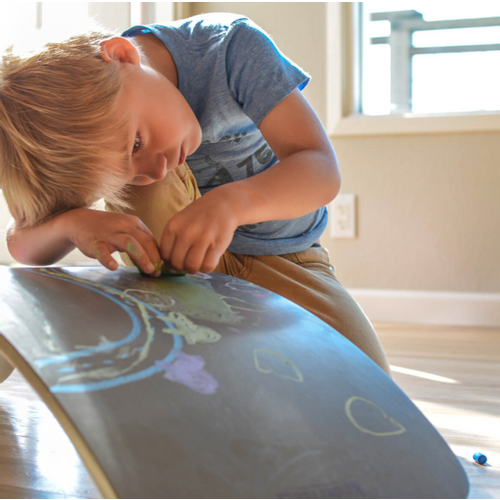 Kinderfeets drvena daska za ravnotežu Kinderboard Chalkboard Grey slika 4