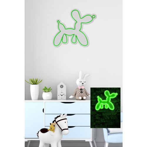 Wallity Ukrasna plastična LED rasvjeta, Balloon Dog - Green slika 11