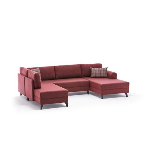 Belen - Claret Red Claret Red Corner Sofa-Bed slika 6