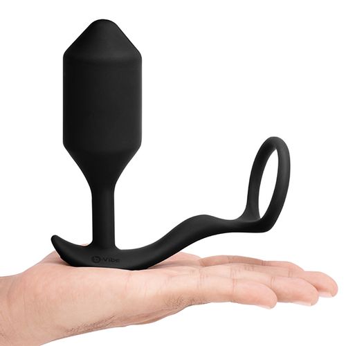 Vibrirajući analni čep s prstenom za penis B-Vibe - Snug &amp; Tug XL slika 3