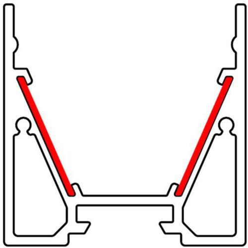 Barthelme 62399816 62399816 reflektor-trak       polimer (D x Š x V) 1000 x 15.5 x 0.5 mm  slika 1