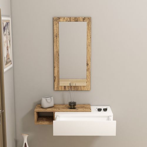 Woody Fashion Stol za posuđe, Vien - Atlantic Pine, White slika 2